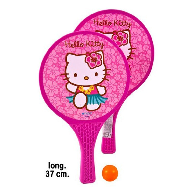 Комплект от 2 ракети и топче за игра - Hello Kitty