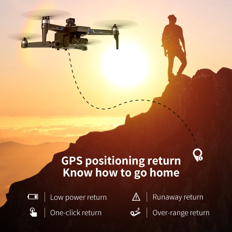 Професионален сгъваем дрон с GPS, сензори за препятствия и 4K камера