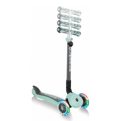 Тротинетка с родителски контрол 5 в 1 GO UP Deluxe Lights, ментово зелена