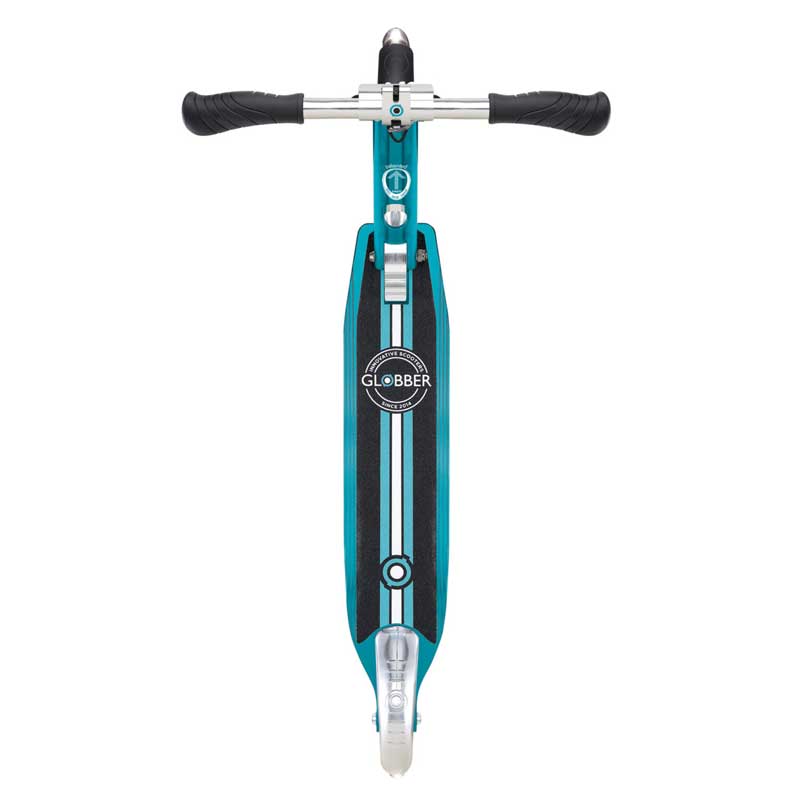 Алуминиева детска тротинетка GLOBBER FLOW ELEMENT LIGHTS - аква