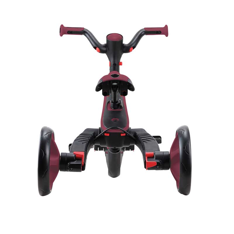 Детска триколка 4 в 1 GLOBBER EXPLORER TRIKE FOLDABLE, сгъваема, цвят бургунди