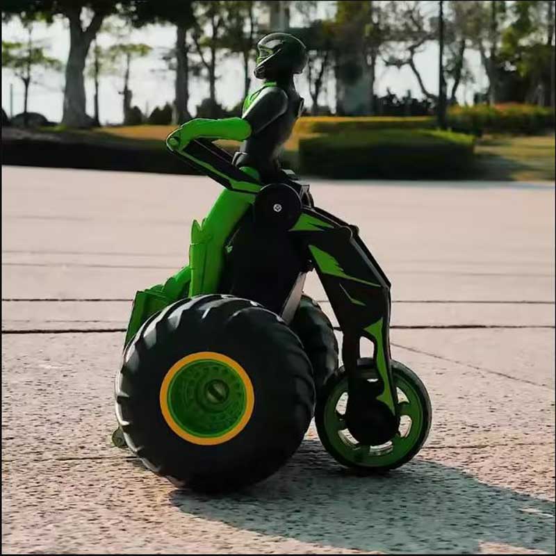 АТВ за дрифтове с 360° въртене, звукови и светлинни ефекти, RC, зелено