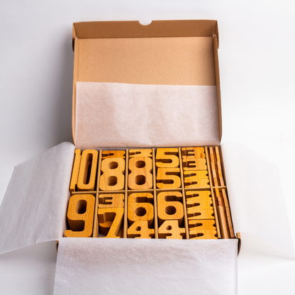 Дървени Цифри “Моето сметало” 61 части