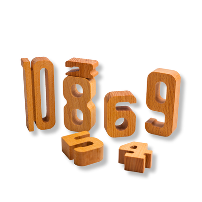 Дървени Цифри “Моето сметало” 61 части
