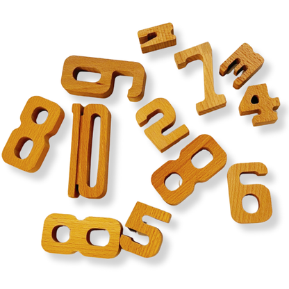 Дървени Цифри “Моето сметало” 61 части