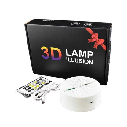 Декоративна 3D LED нощна лампа, Динозавър, променящи се цветове, 18 см