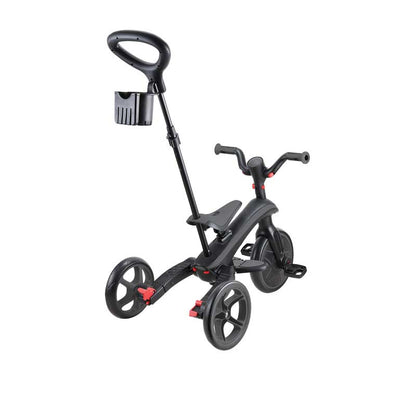 Детска триколка 4 в 1 GLOBBER EXPLORER TRIKE FOLDABLE, сгъваема, сиво-черен цвят