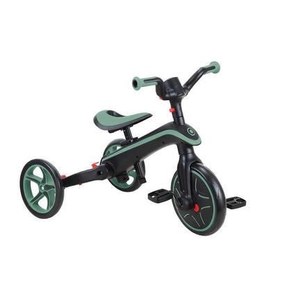 Детска триколка 4 в 1 GLOBBER EXPLORER TRIKE FOLDABLE, сгъваема, цвят маслина