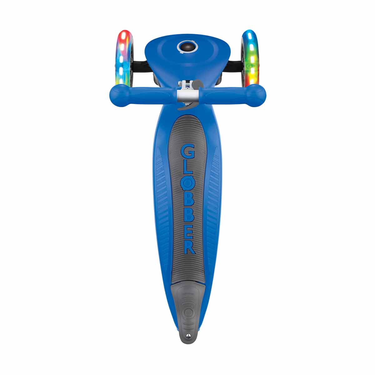 Сгъваема тротинетка със светещи колела, Globber Junior - 2+ г., синя