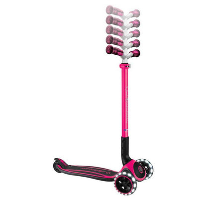 Сгъваема тротинетка за деца над 4 години GLOBBER ACE LIGHTS, розова