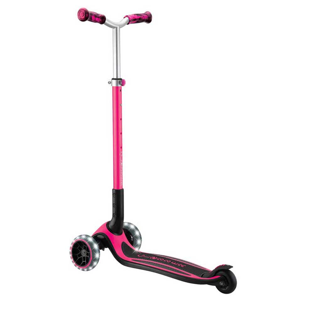 Сгъваема тротинетка за деца над 4 години GLOBBER ACE LIGHTS, розова