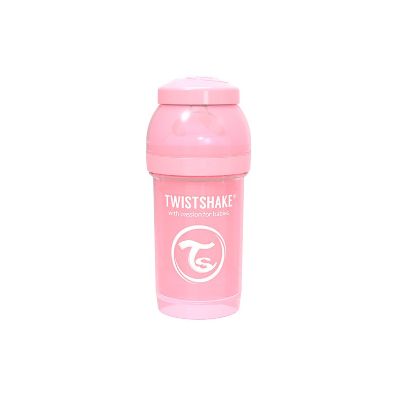 Шише против колики за бебета Twistshake 180 мл розово