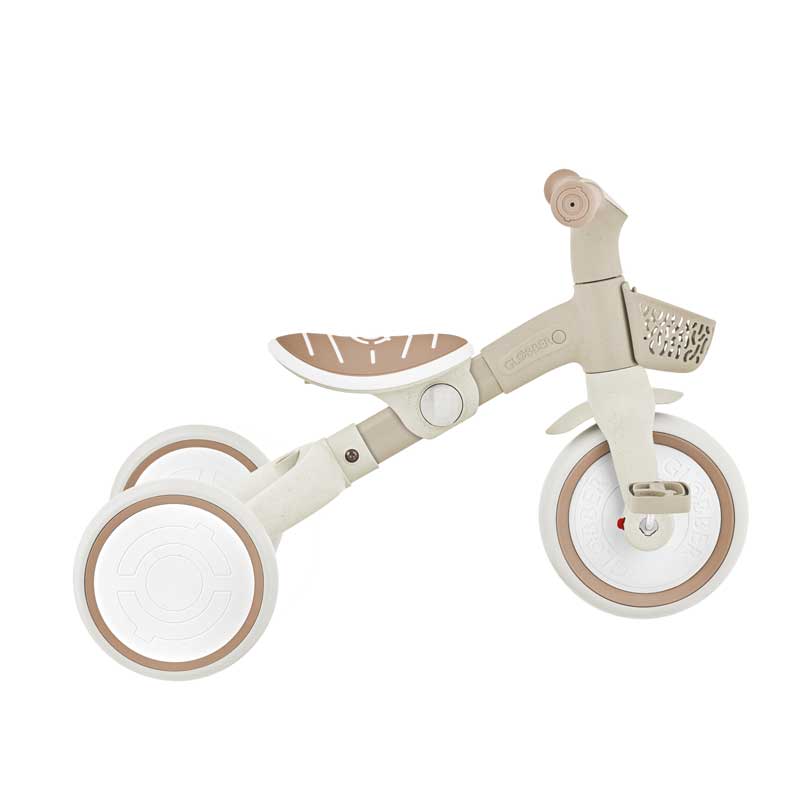 Триколка с родителски контрол 3 в 1 GLOBBER LEARNING TRIKE PLUS ECOLOGIC, бежова