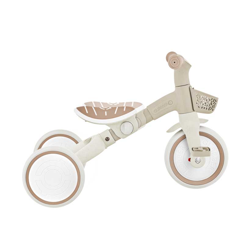 Триколка с родителски контрол 3 в 1 GLOBBER LEARNING TRIKE PLUS ECOLOGIC, бежова