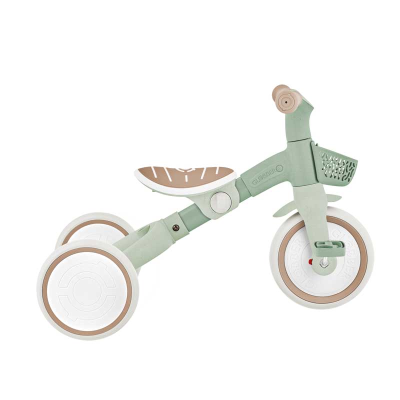Триколка с родителски контрол 3 в 1 GLOBBER LEARNING TRIKE PLUS ECOLOGIC, мента