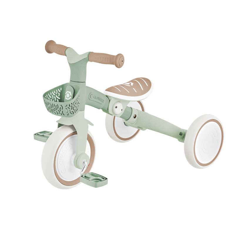 Триколка с родителски контрол 3 в 1 GLOBBER LEARNING TRIKE PLUS ECOLOGIC, мента