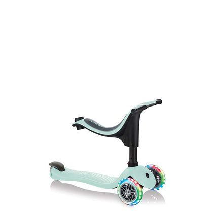 Тротинетка Globber 4 в 1 GO UP Sporty Lights - Ментово зелено