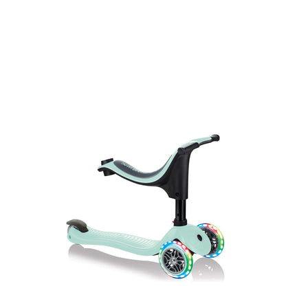 Тротинетка Globber 4 в 1 GO UP Sporty Lights - Ментово зелено