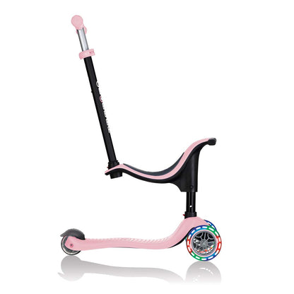 Тротинетка Globber 4 в 1 GO UP Sporty Lights - Пепел от рози