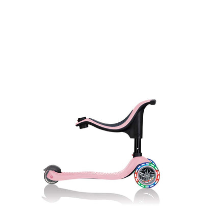 Тротинетка Globber 4 в 1 GO UP Sporty Lights - Пепел от рози
