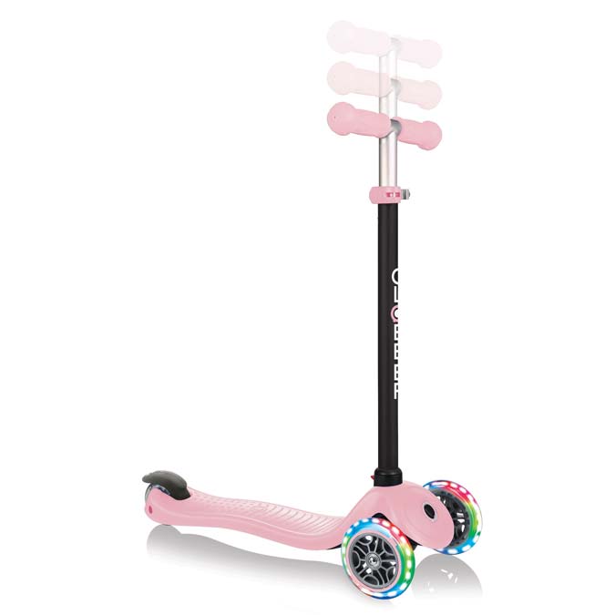 Тротинетка Globber 4 в 1 GO UP Sporty Lights - Пепел от рози
