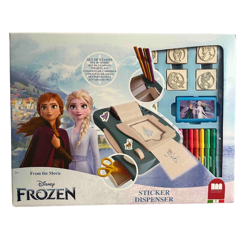 Креативен комплект "Frozen 2" с машина за стикери и аксесоари