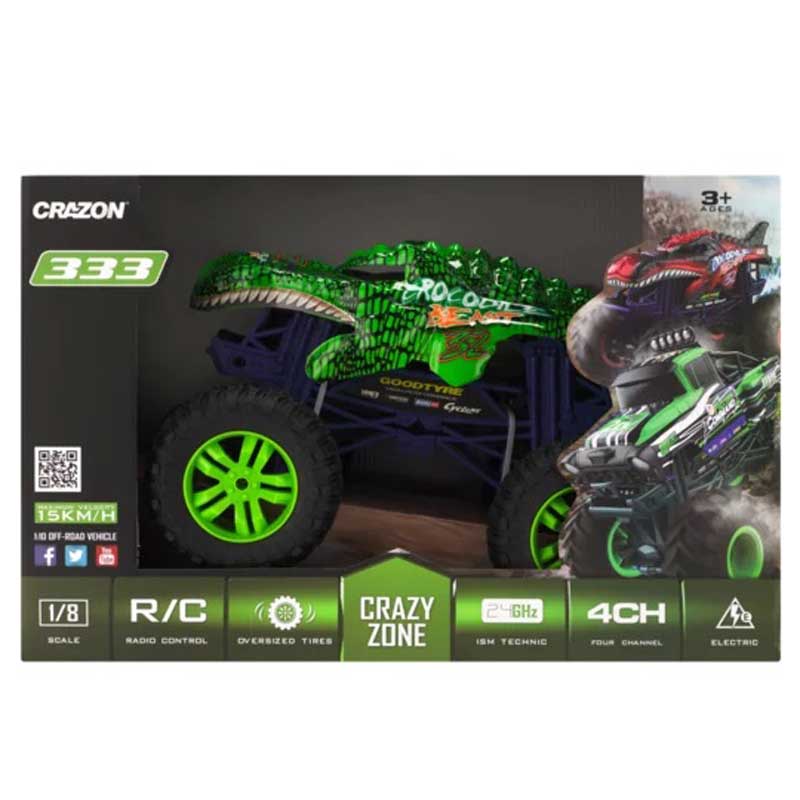 Високопроходим джип "Monster", за различни терени, RC 1:10